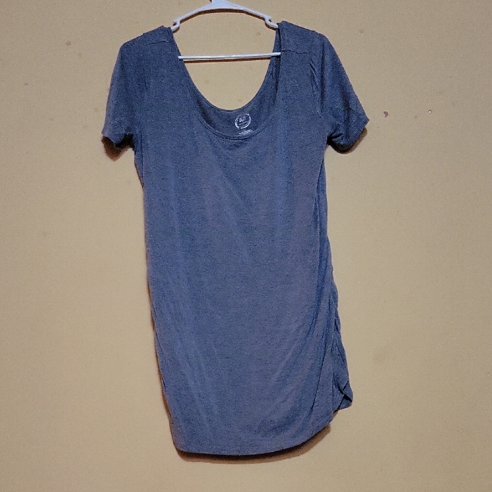 24/7 Comfort Apparel Blue Fitted Short Sleeve T-Shirt